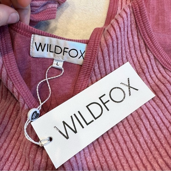 NWT Wildfox Ruby Kylie Ribbed Pink Lounge Tank - Picture 7 of 13
